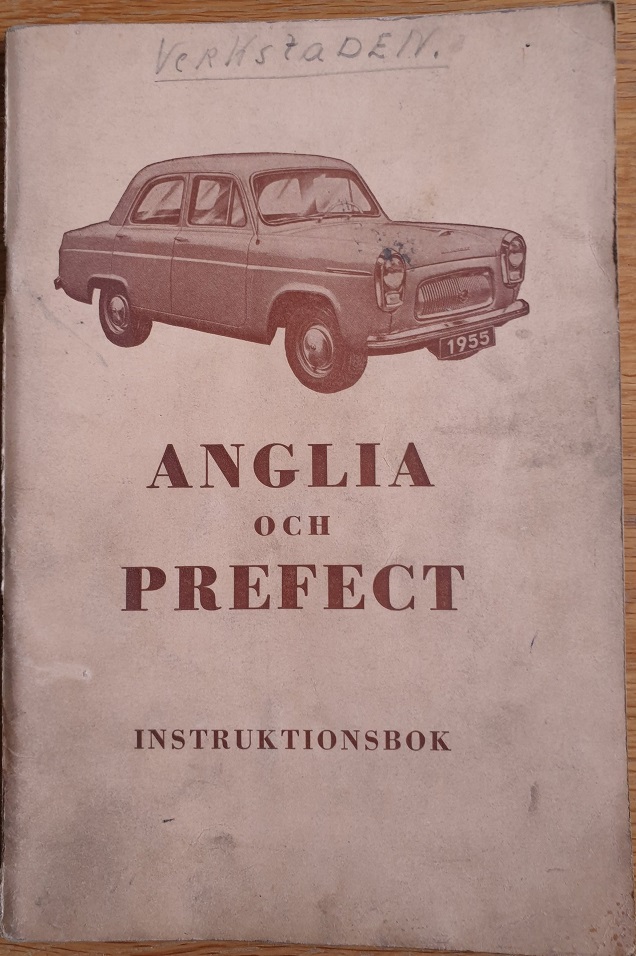 1955 Ford Anglia och Prefect Instruktionsbok svensk