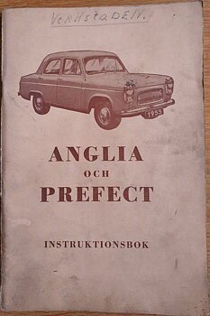 1955 Ford Anglia och Prefect Instruktionsbok svensk