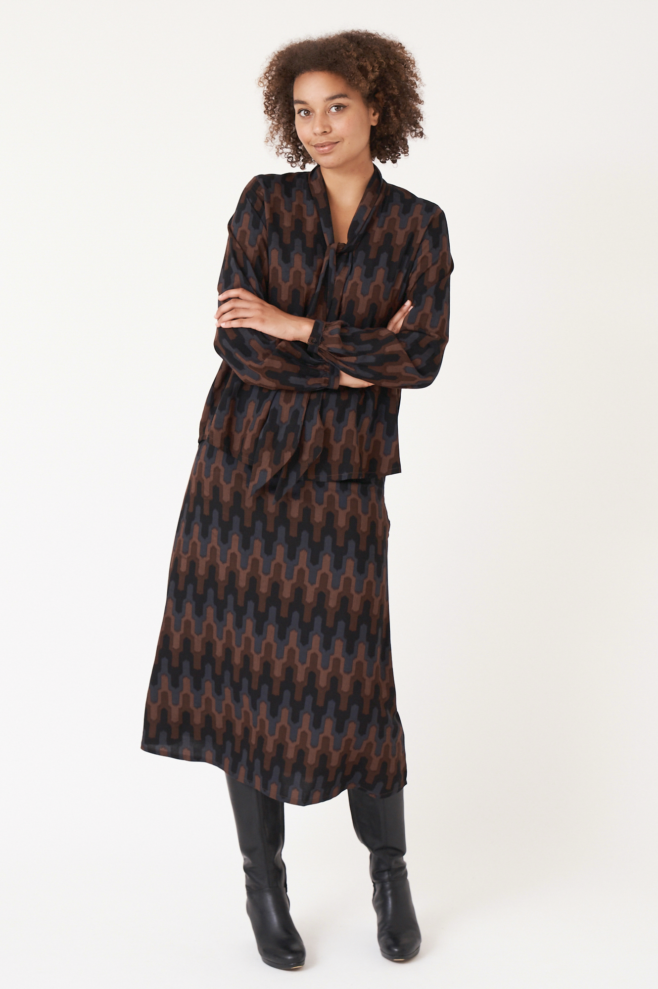 Hege blus  cocoa - 3