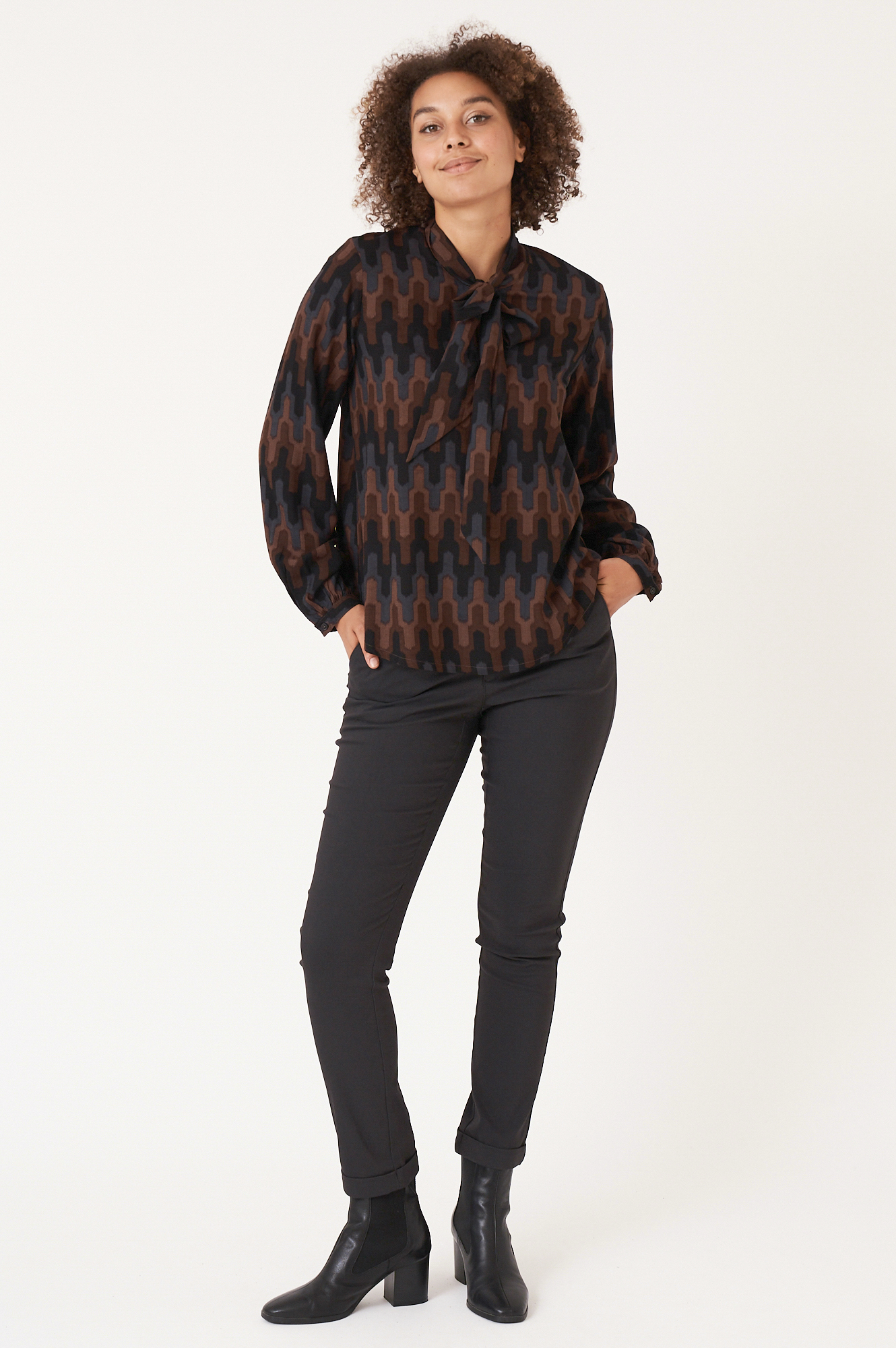 Hege blus  cocoa - 4