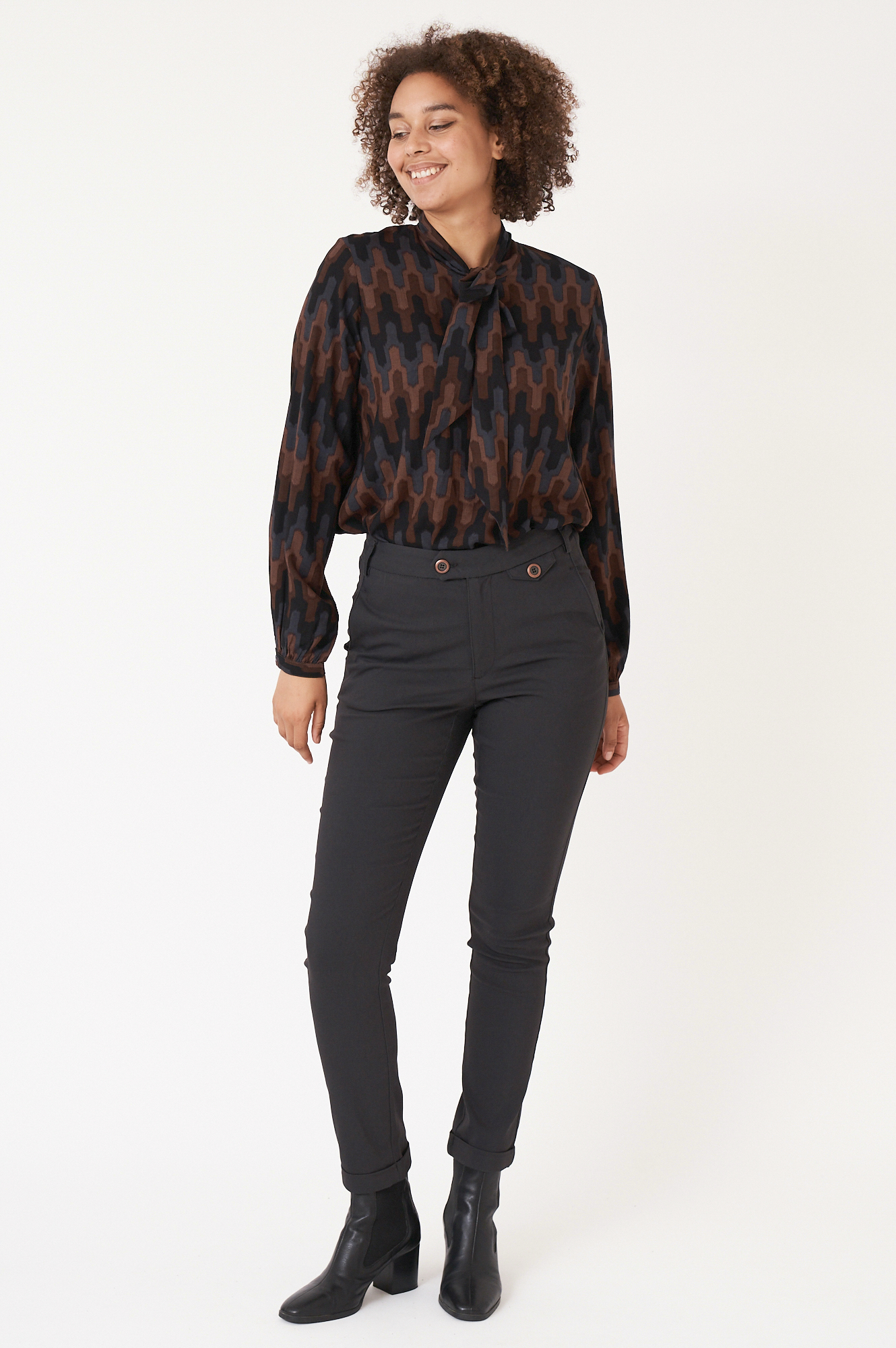 Hege blus  cocoa - 6