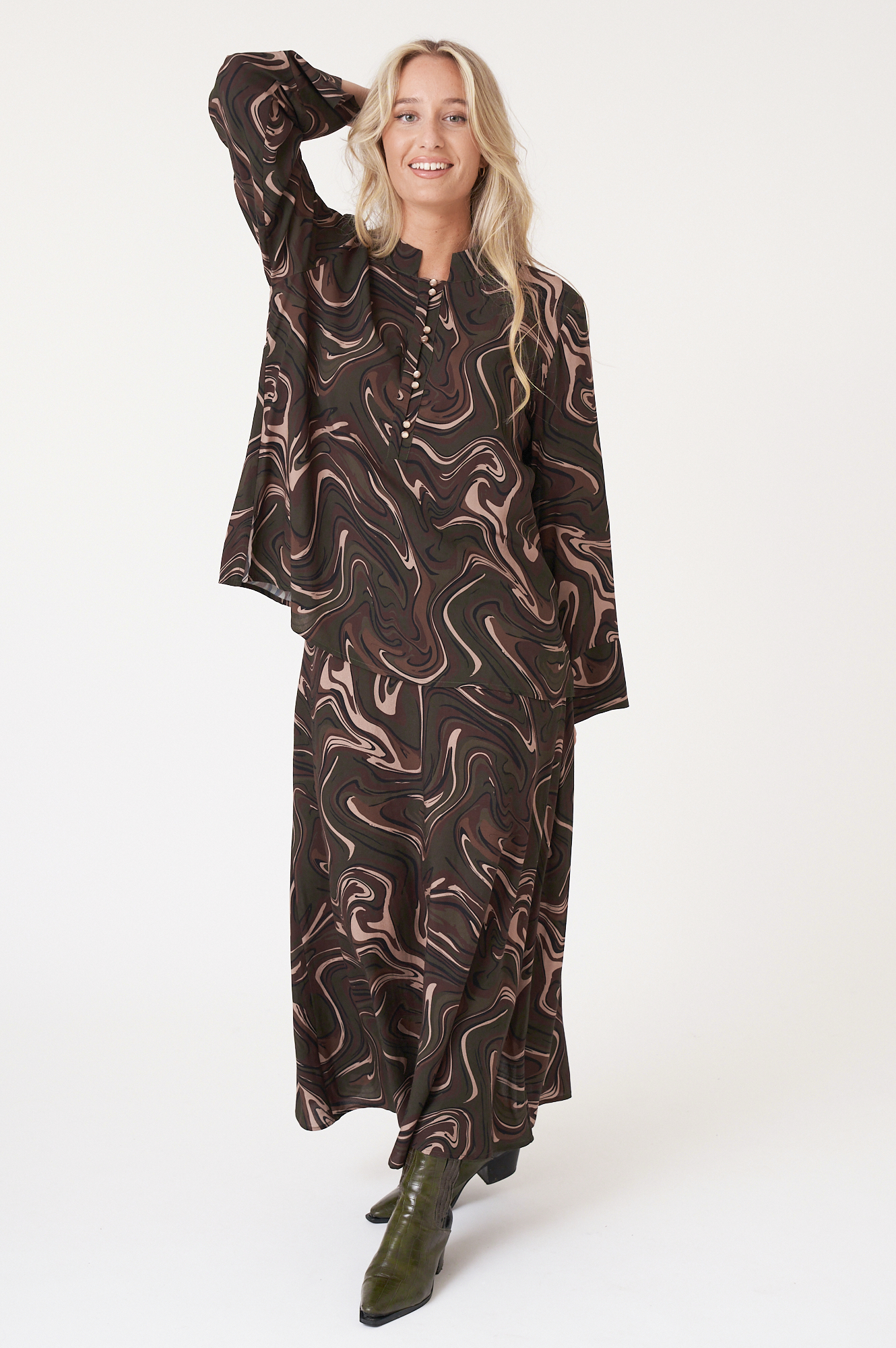Hazel blouse  laurel