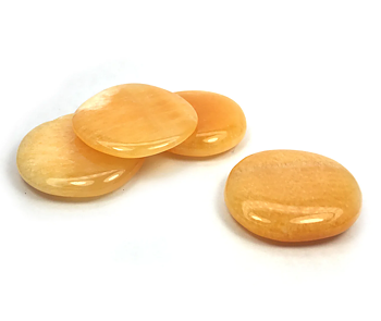 Palm Stone "No Worry Sten" - Orange Kalcit