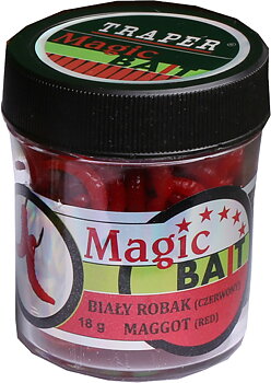 Traper magic bait maggots 18g röd