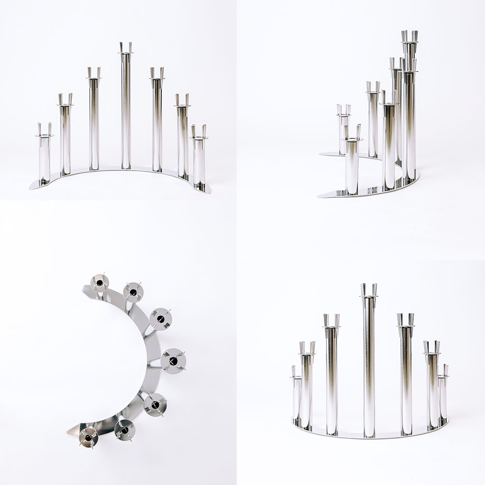 Ljusstake - Omni Silver - 3