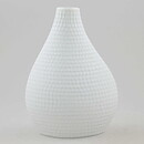 Stig Lindberg (Reptil 1953) White Swelling Vase with Scale Relief 18 cm (3)