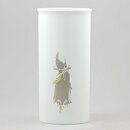 Björn Wiinblad (Sammuramat 1970s) White Oval Vase with Woman Motif 21 cm