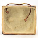 Willi Fischer (1960s) Brown/Yellow Bird Wall Plaque 15 cm