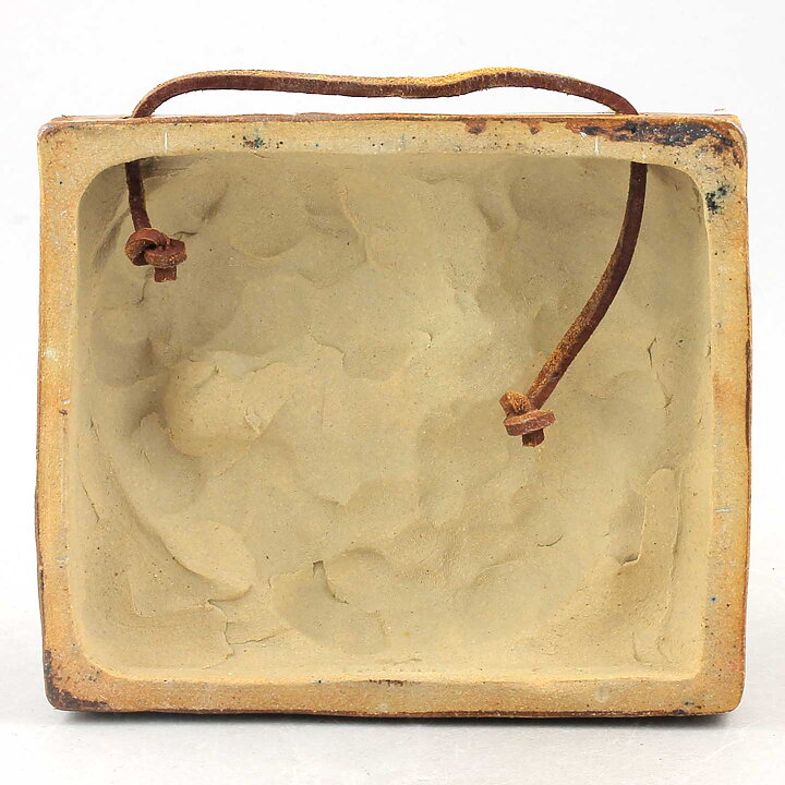 Willi Fischer (1960s) Brown/Yellow Bird Wall Plaque 15 cm
