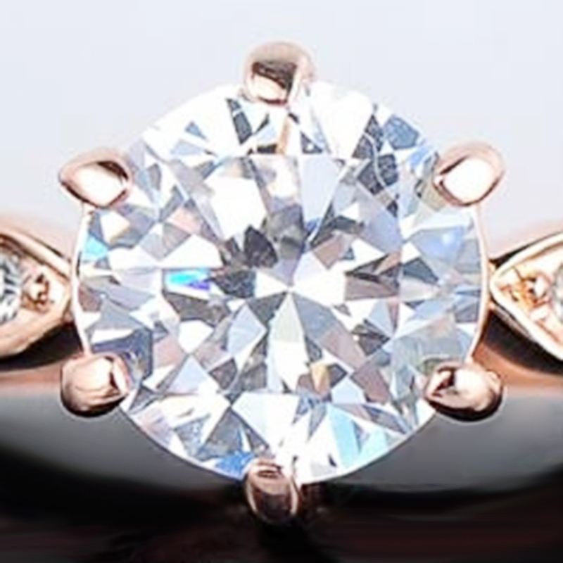 Ring med Cubic Zirconia och 18K Roséguldplätering - 5