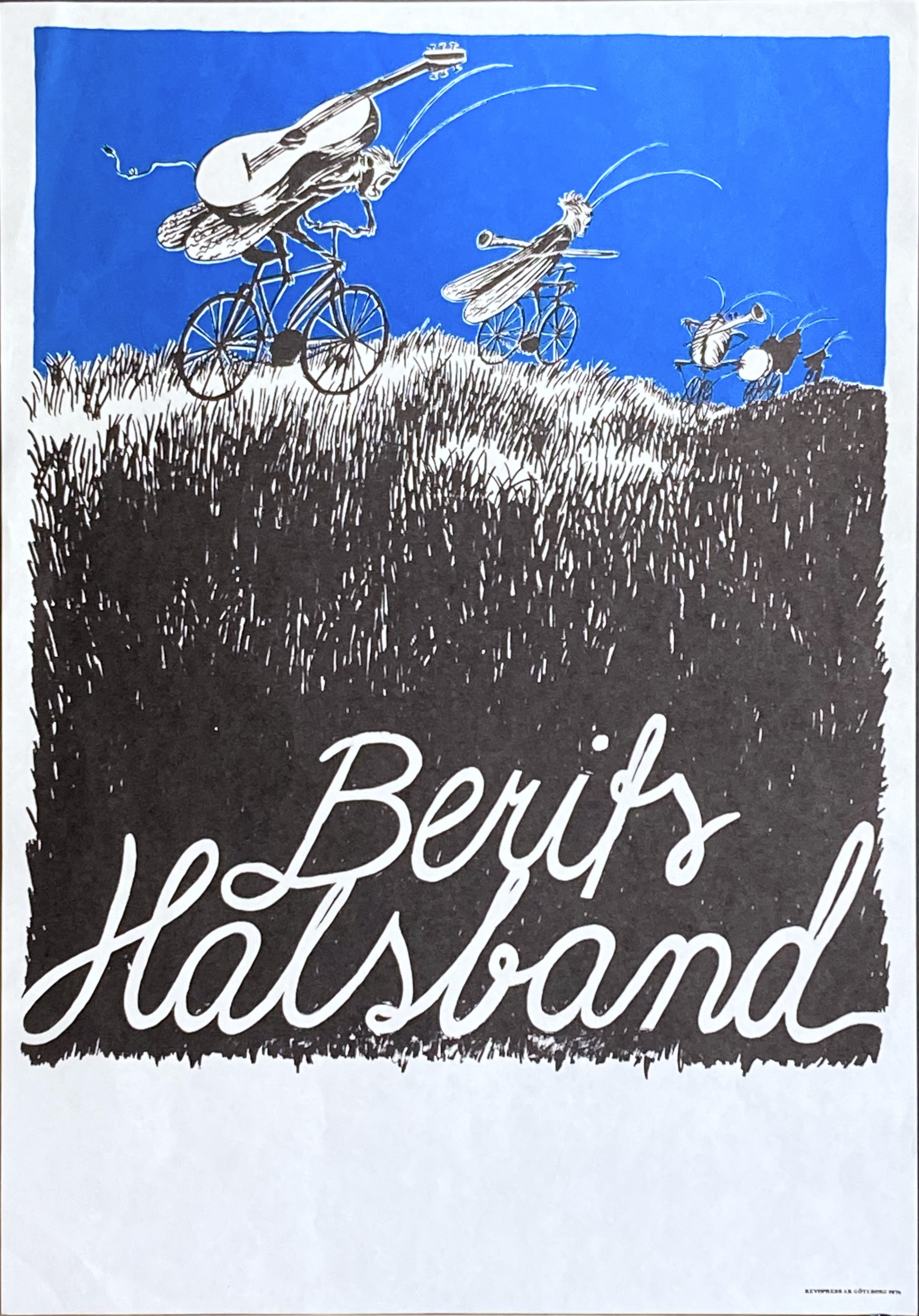 BERITS HALSBAND - Svensk / Skandinavisk Turnéaffisch (1976) 