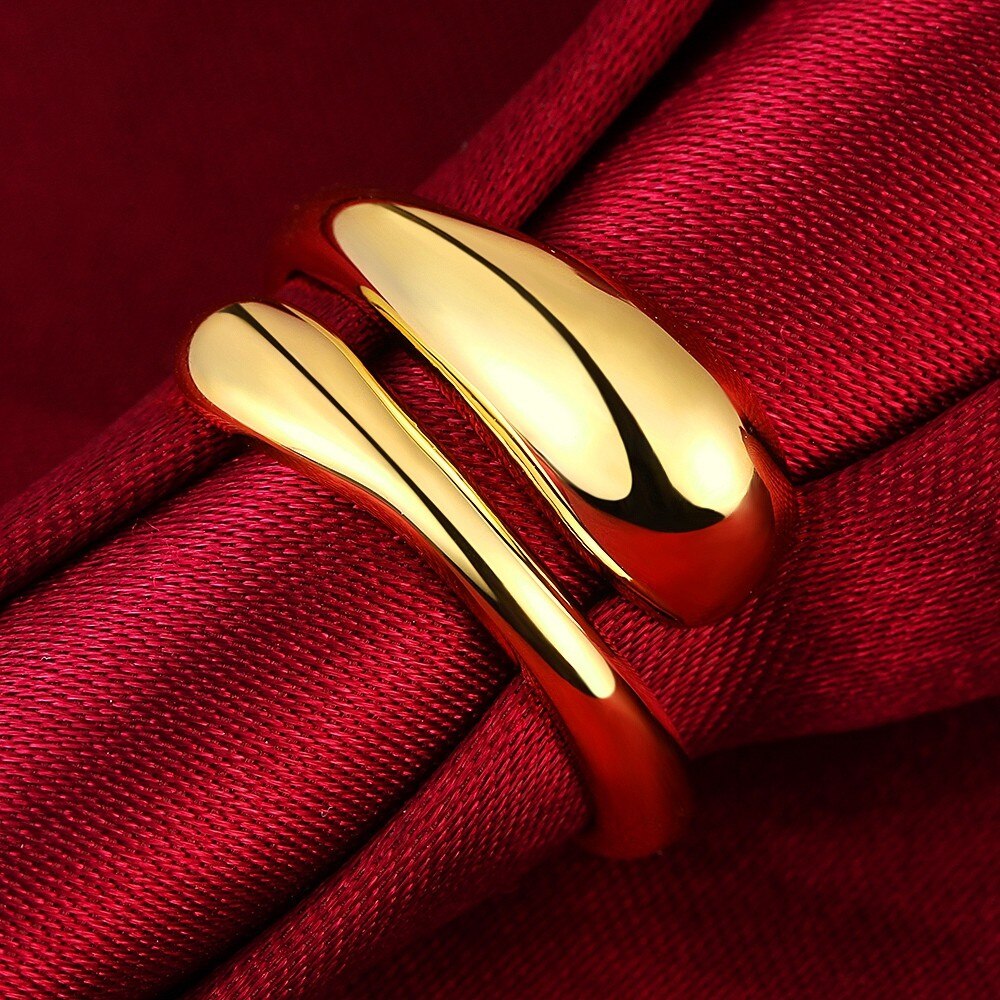 Ring "Droppe" i 18K Guldplätering - 3