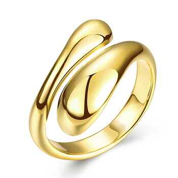 Ring "Droppe" i 18K Guldplätering