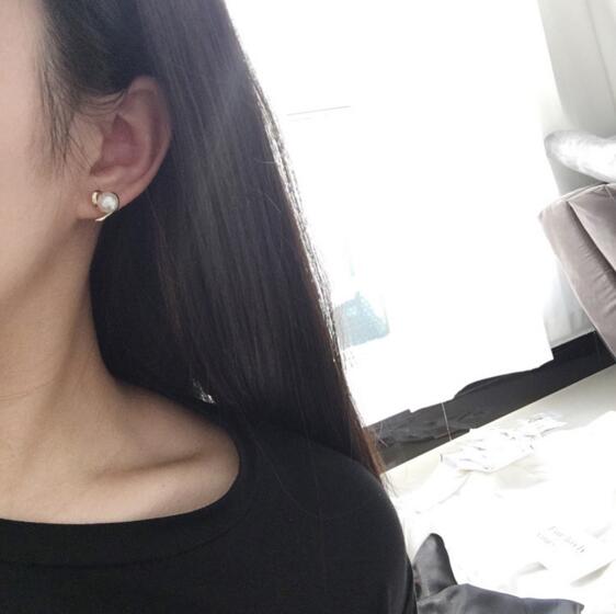 Örhängen "Pearls & Hearts" med 18K Guldplätering - 3