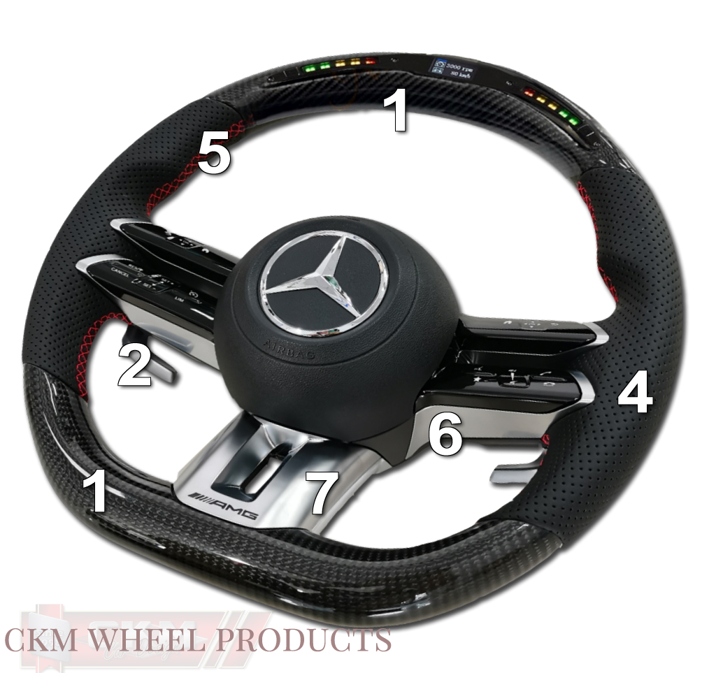 1. Steering sport FACELIFT 2021 LED style Leather/ Carbon/Piano PLUG N PLAY - 2