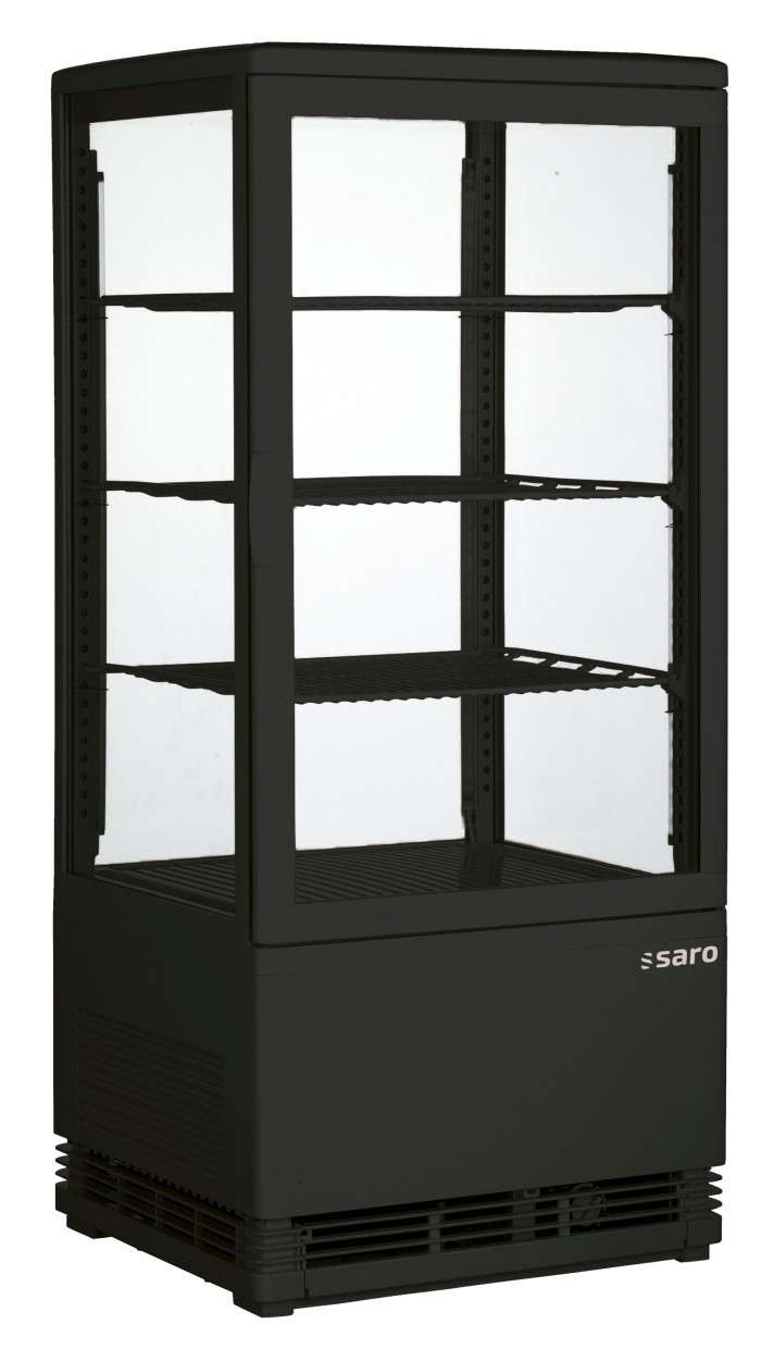 Cooling display with 3 shelves, 78 liters
