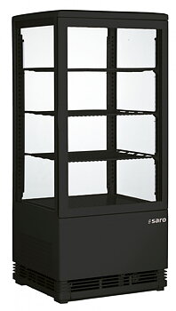 Cooling display with 3 shelves, 78 liters