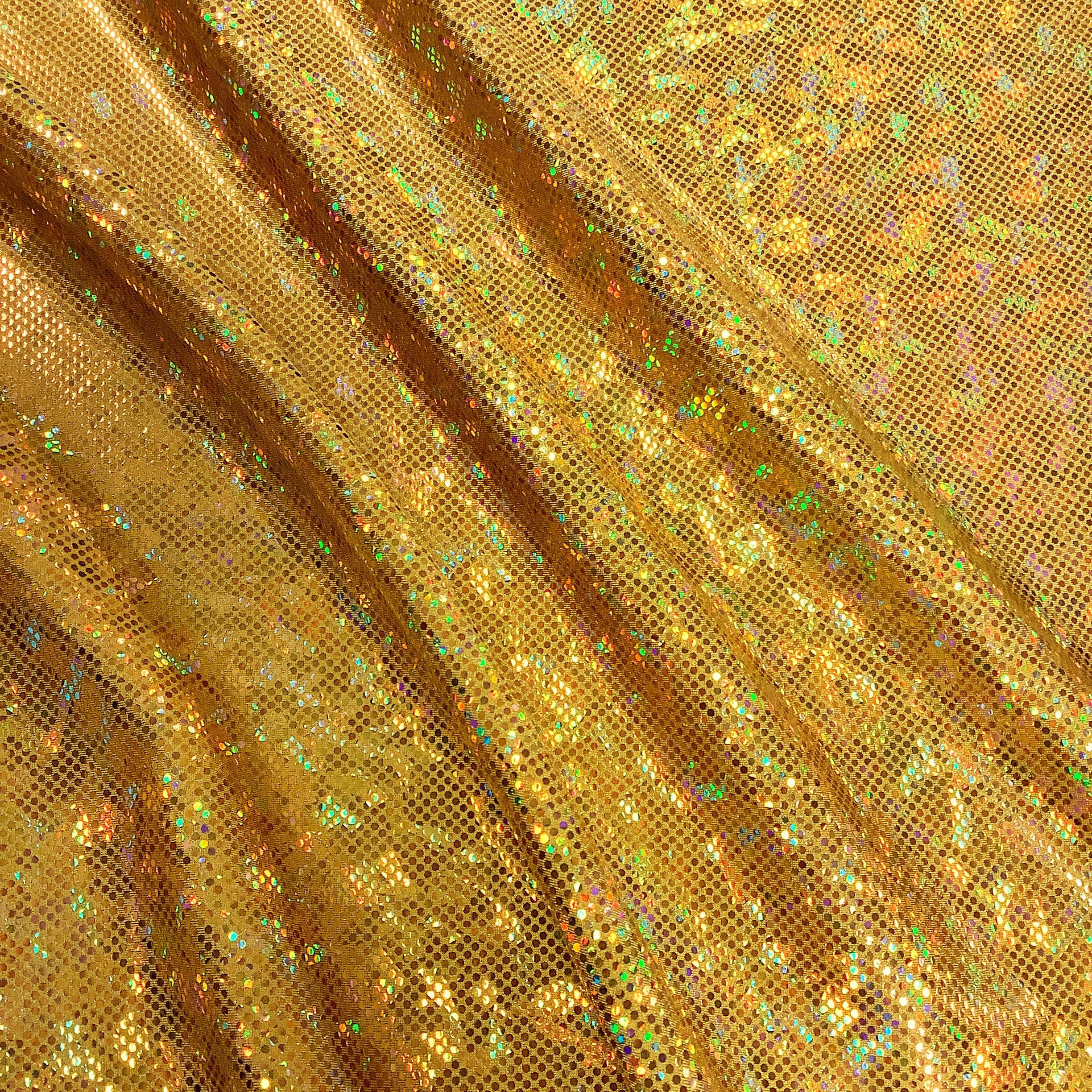 Foil print lycra icechip Gold holo TL296 - 3