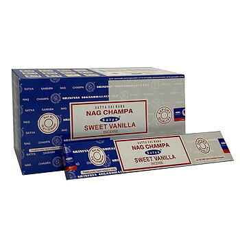  Satya Nag Champa/ Sweet Vanilla Rökelse  combo paket - 16gm