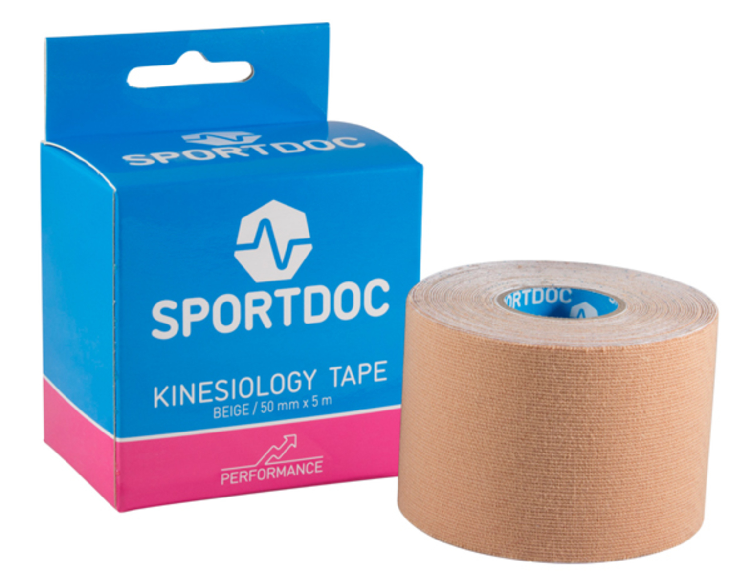 Kinesiotejp 50mm x 5m Beige Styck eller kartong. SportDoc