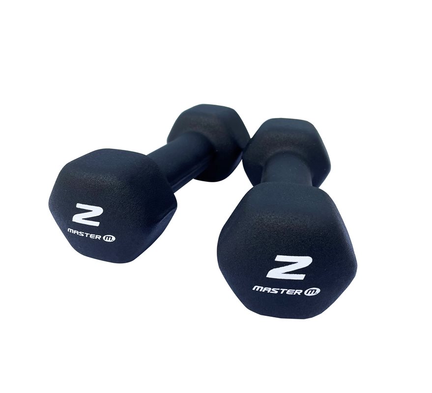Master Neoprenhantel, 2 kg (1 par)