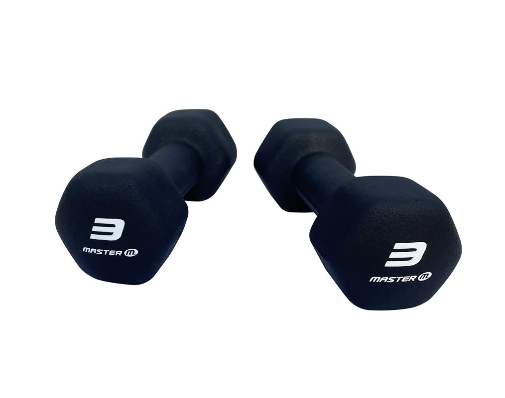 Master Neoprenhantel, 3 kg (1 par)