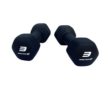 Master Neoprenhantel, 3 kg (1 par)