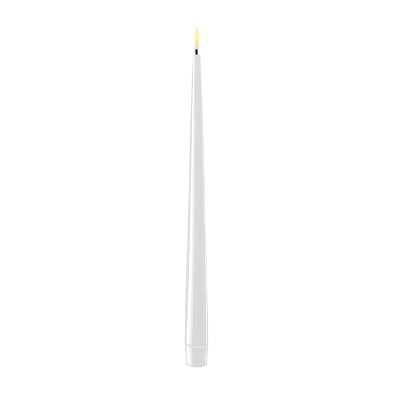 Rustikljus / Ledljus  / Vit / 2-pack / 28cm