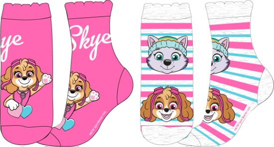 Paw Patrol Strumpor Skye Everest 2-pack