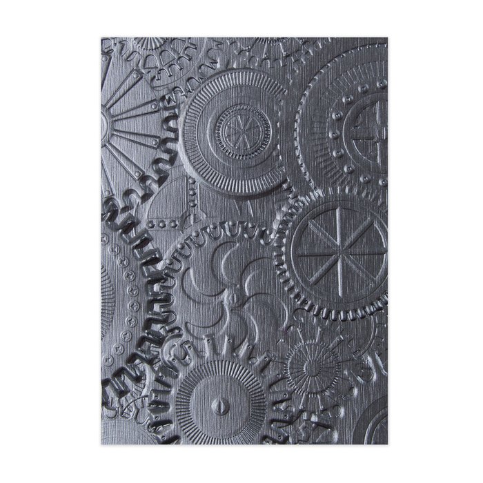  Sizzix Tim Holtz 3D Texture Fades Embossing Folder - Mechanics