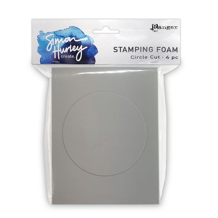 Ranger Simon Hurley Stamping Foam circle cut 4,5”x5,75”  4 pc 