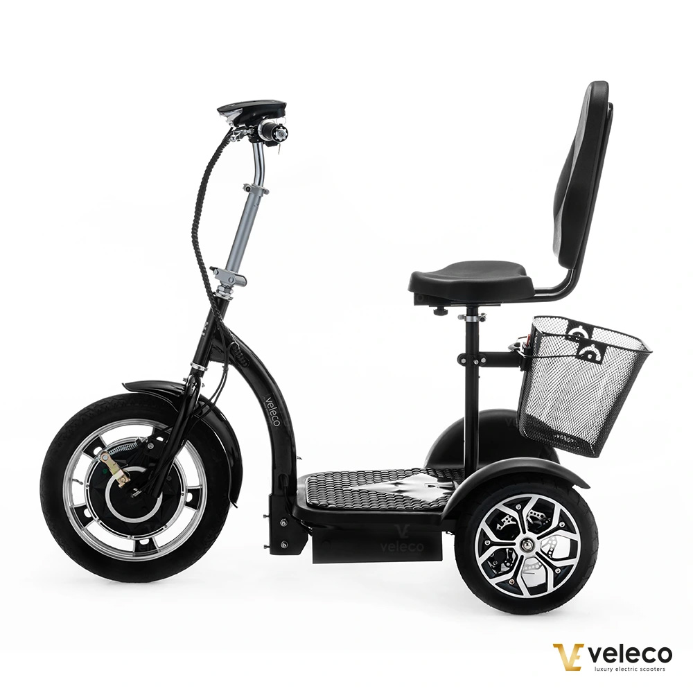 Gåscooter Foldbar Svart ZT16  - 6