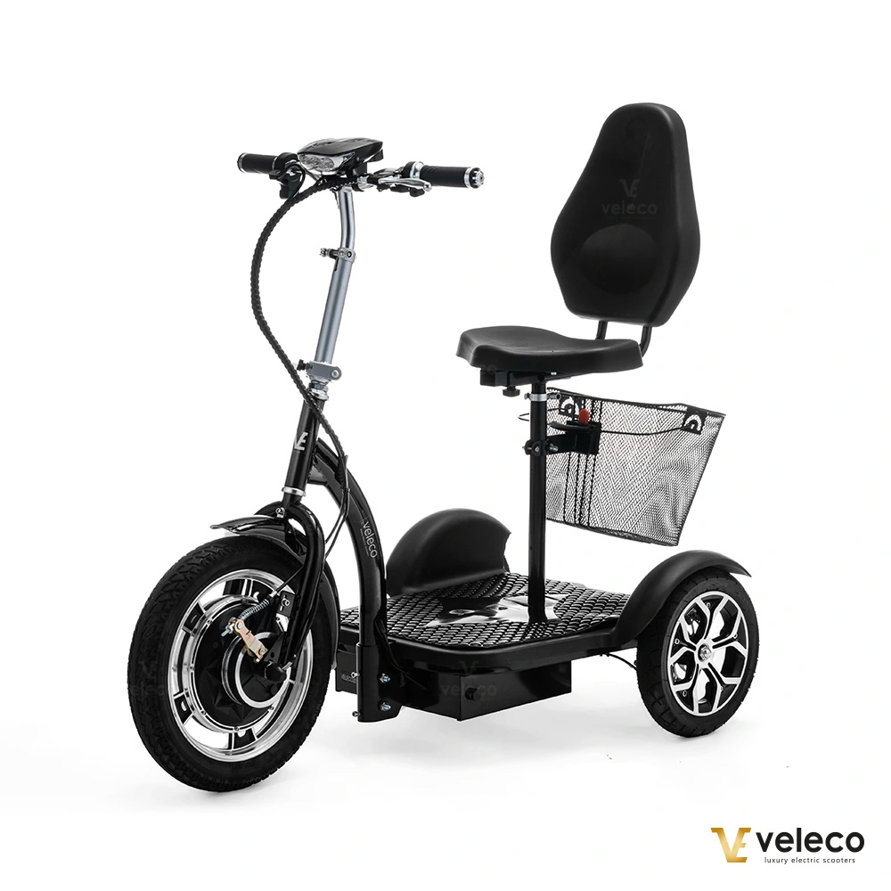 Gåscooter Foldbar Svart ZT16  - 2