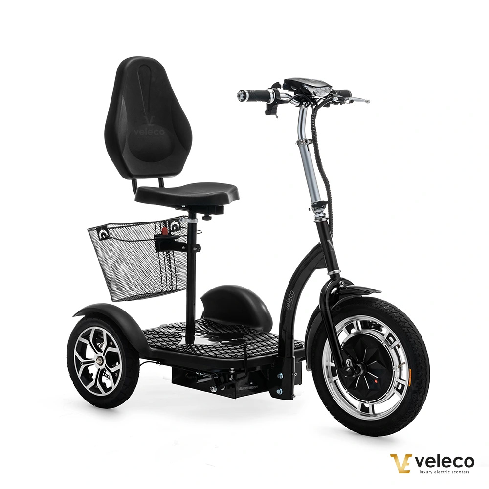 Gåscooter Foldbar Svart ZT16  - 5