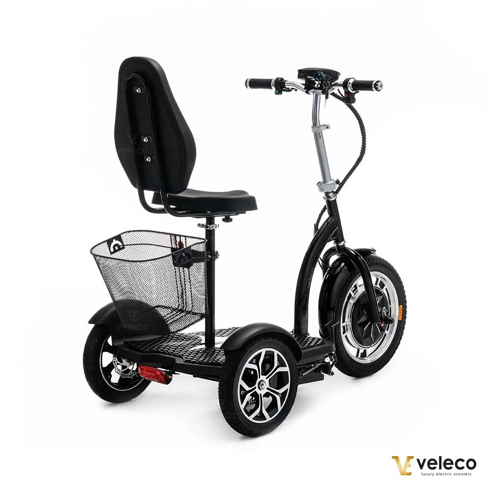 Gåscooter Foldbar Svart ZT16  - 7