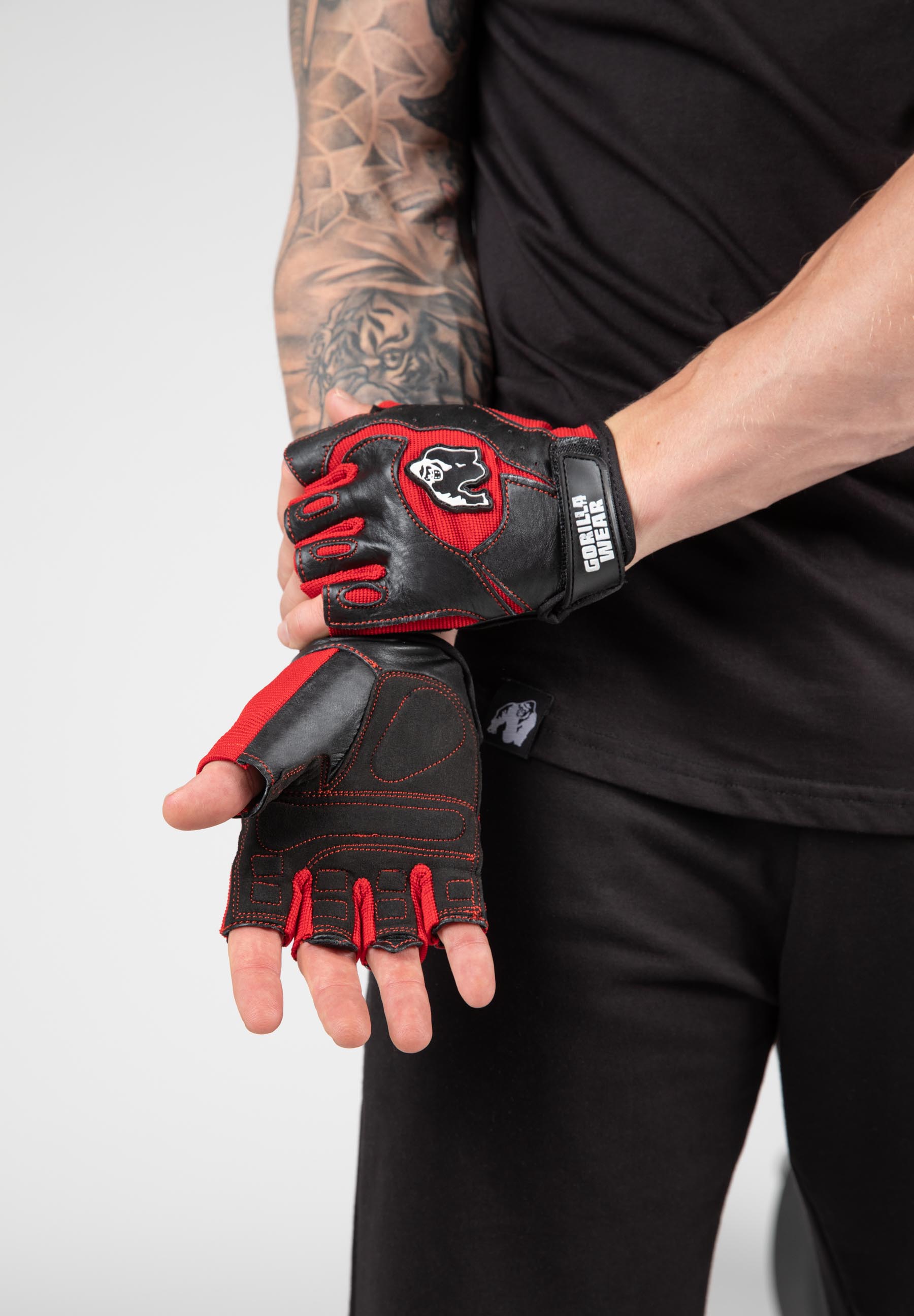 Mitchell Training Gloves, black/red - 4