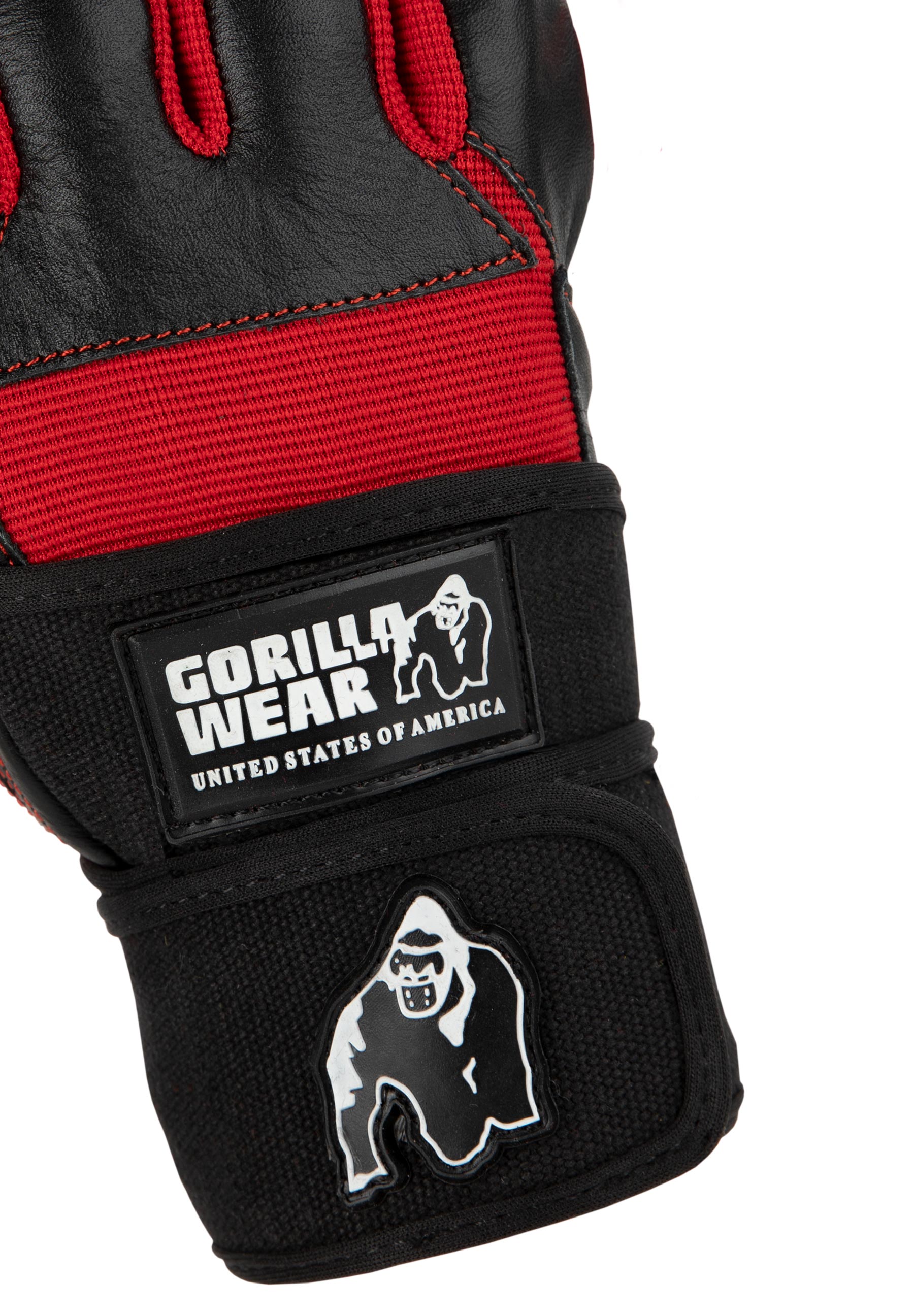 Dallas Wrist Wraps Gloves, black/red - 4