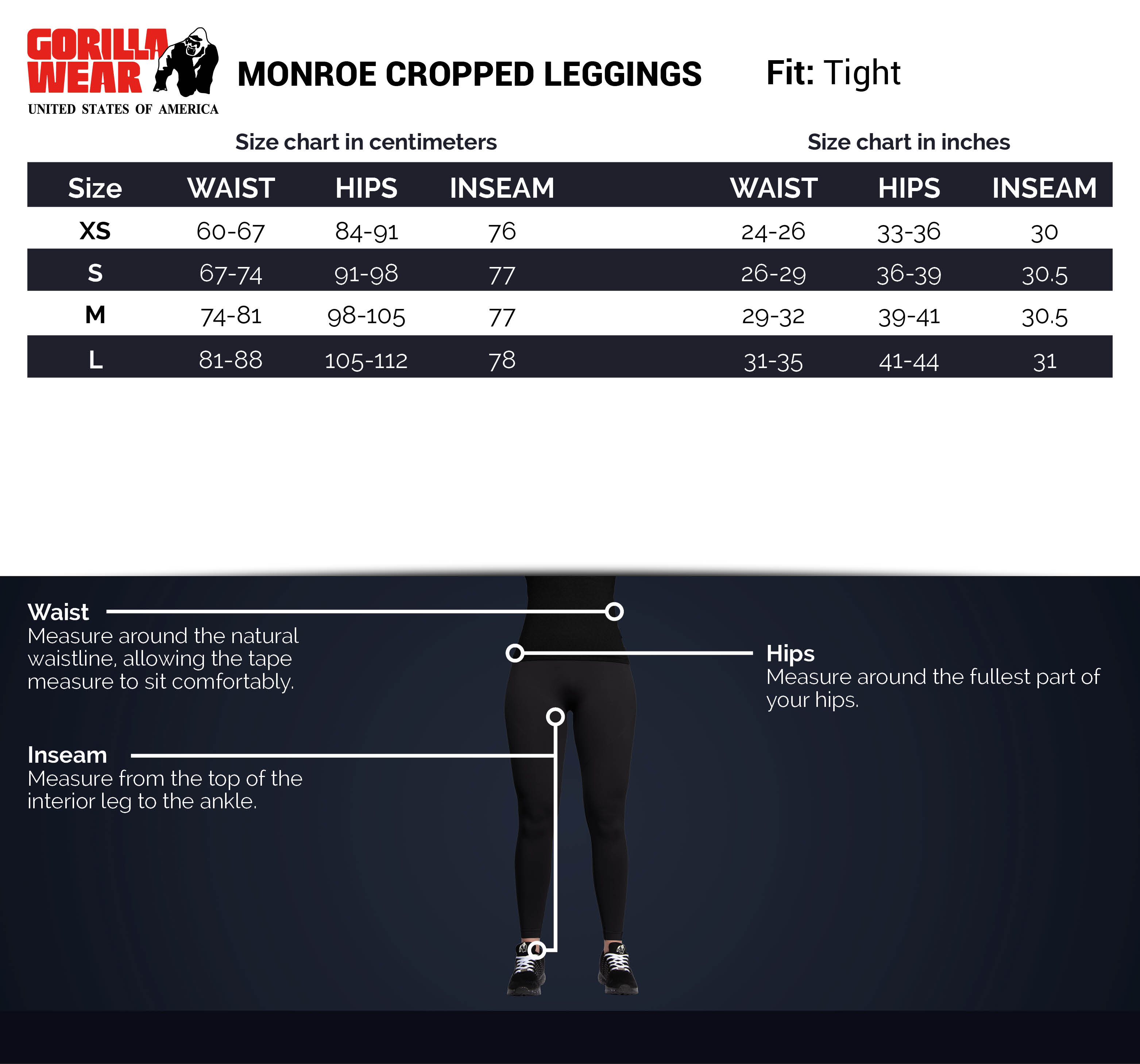 Monroe Cropped Leggings, grey - 3
