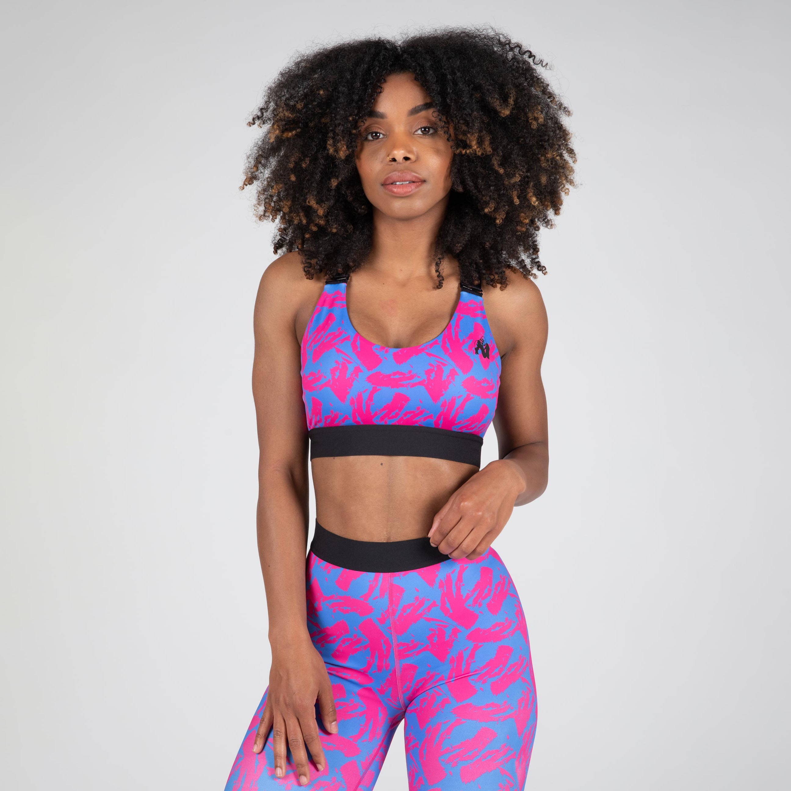 Colby Sports Bra, blue/pink