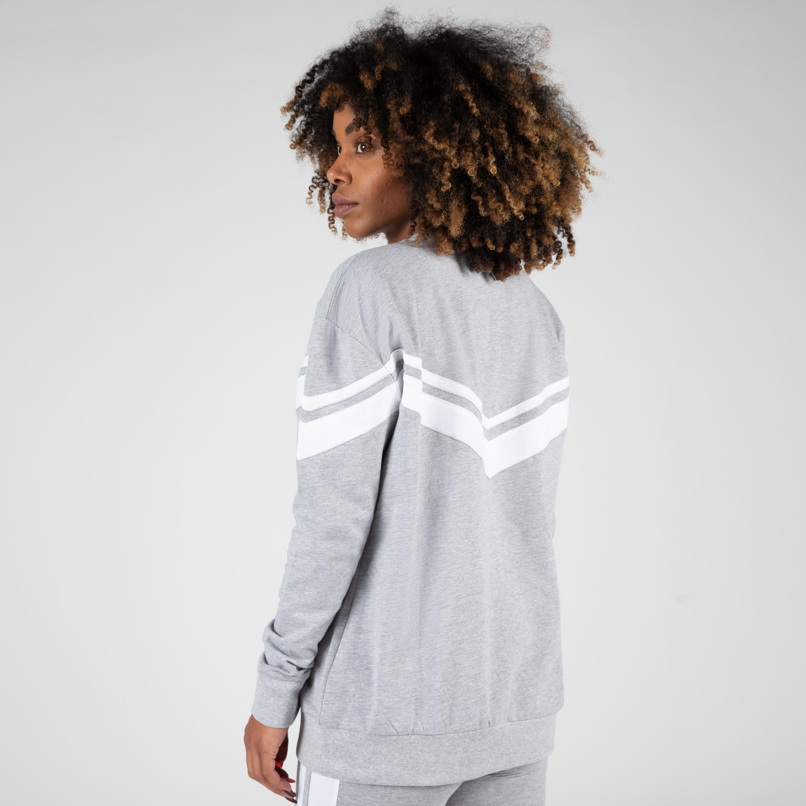 Hailey Oversized Sweatshirt, grey melange - 2