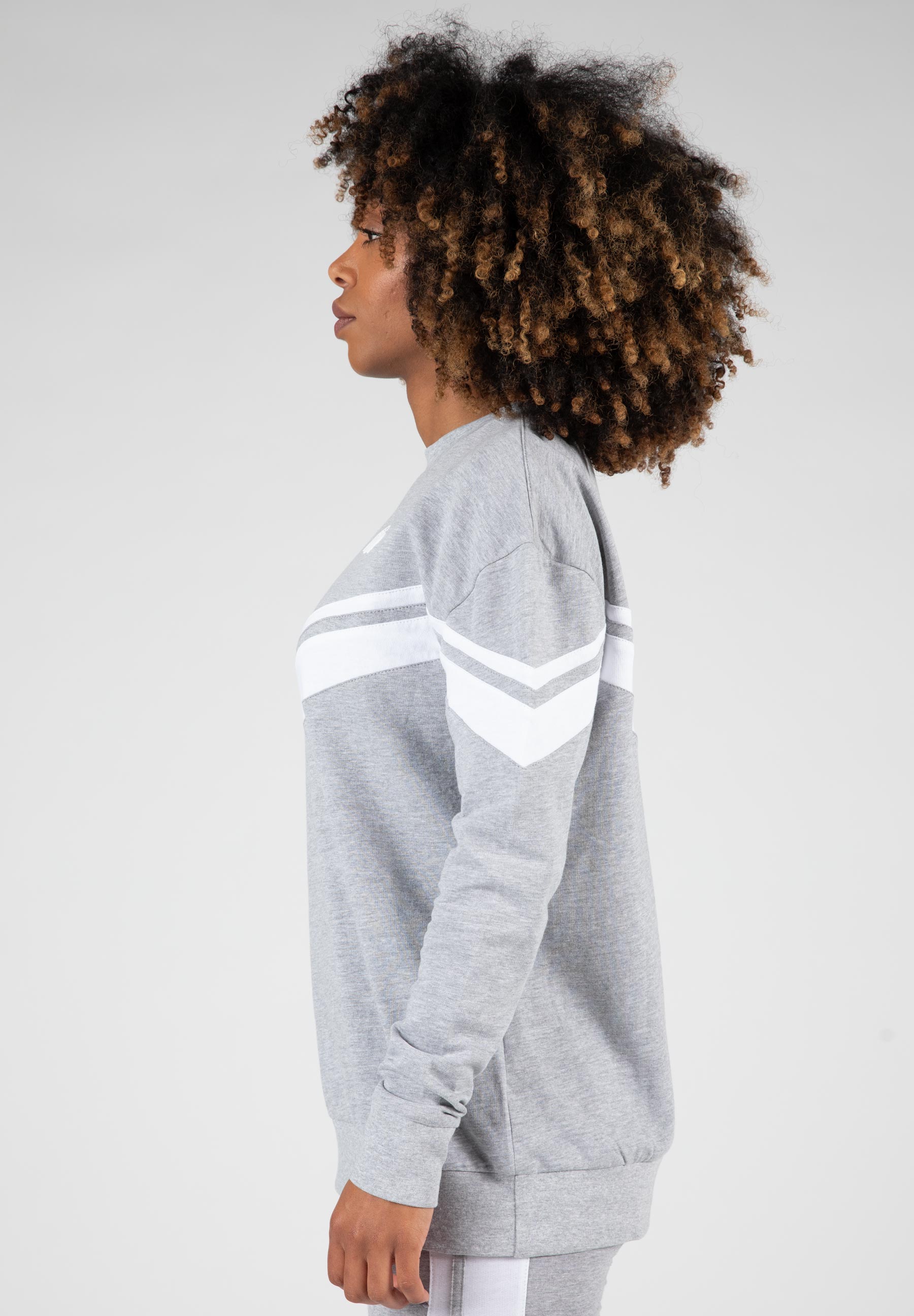 Hailey Oversized Sweatshirt, grey melange - 7