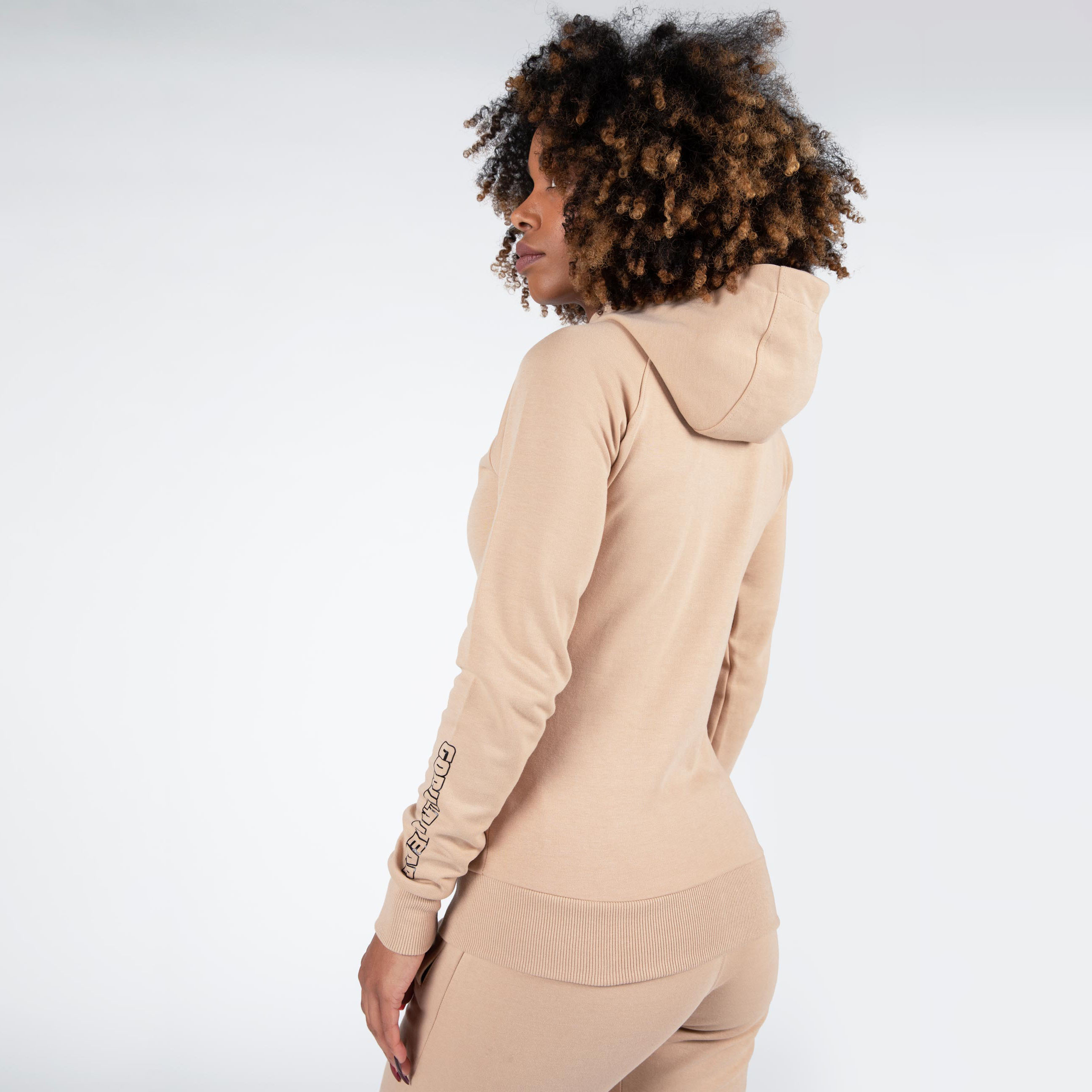Marion Zipped Hoodie, beige - 2
