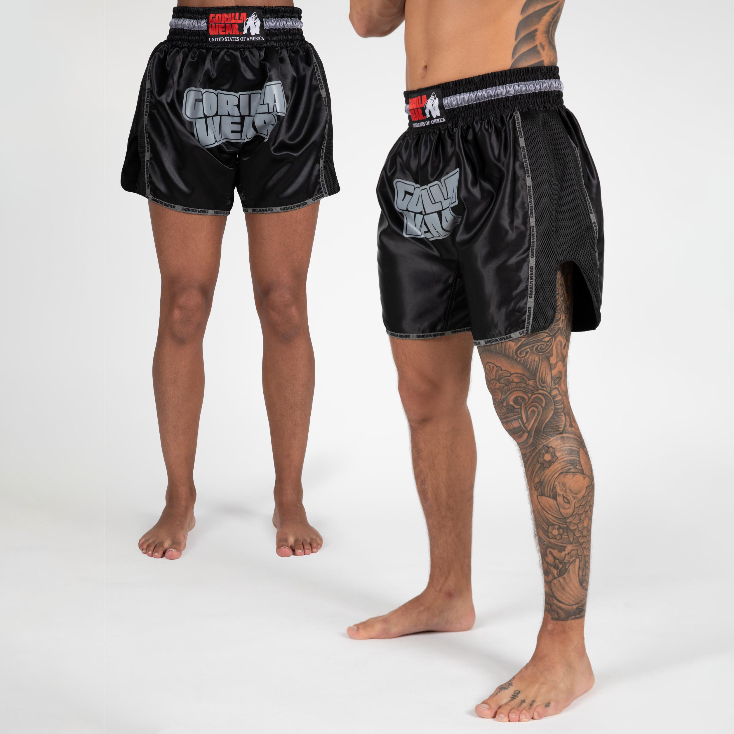 Piru Muay Thai Shorts, black