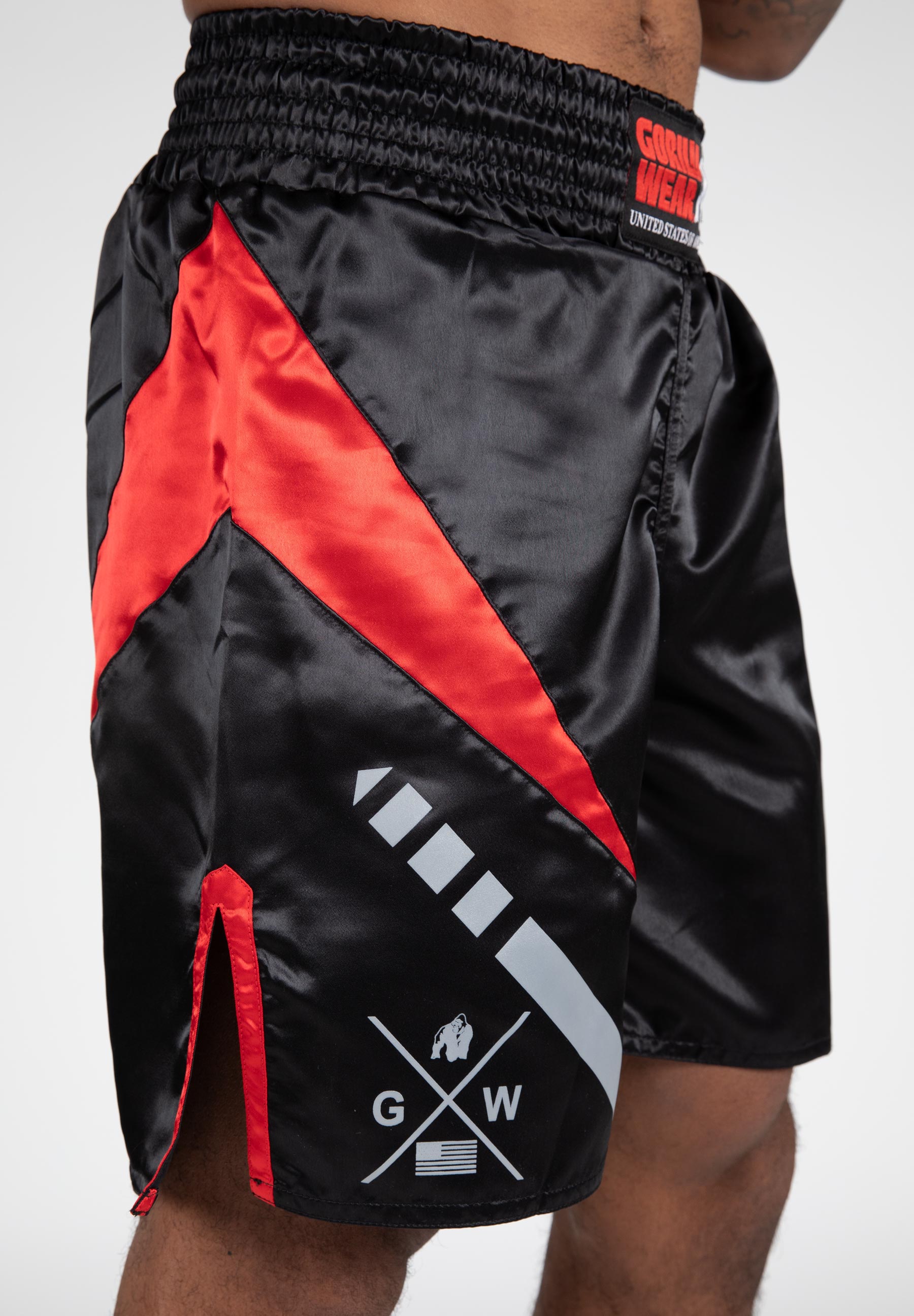 Hornell Boxing Shorts, black/red - 14