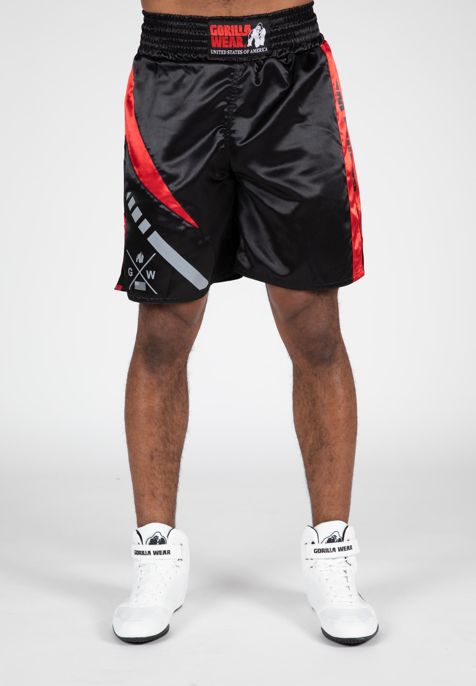 Hornell Boxing Shorts, black/red - 11