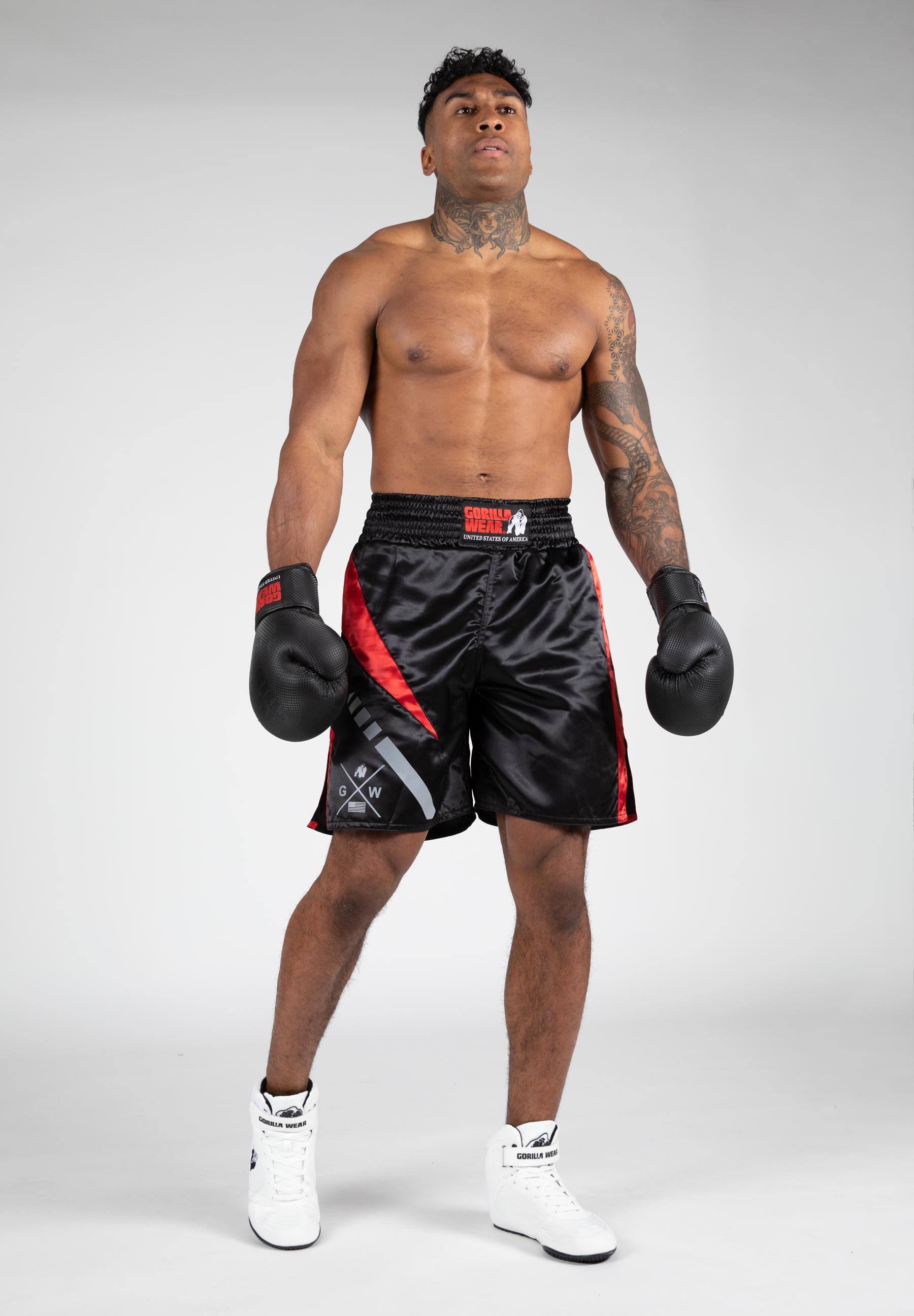 Hornell Boxing Shorts, black/red - 9