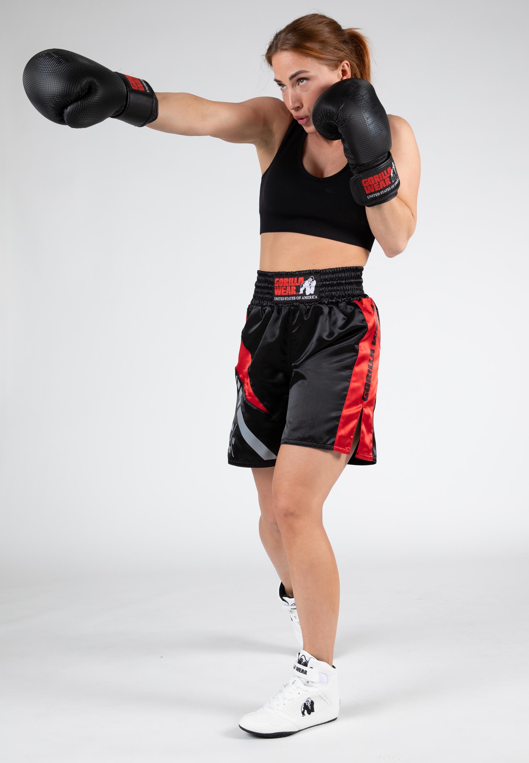 Hornell Boxing Shorts, black/red - 6