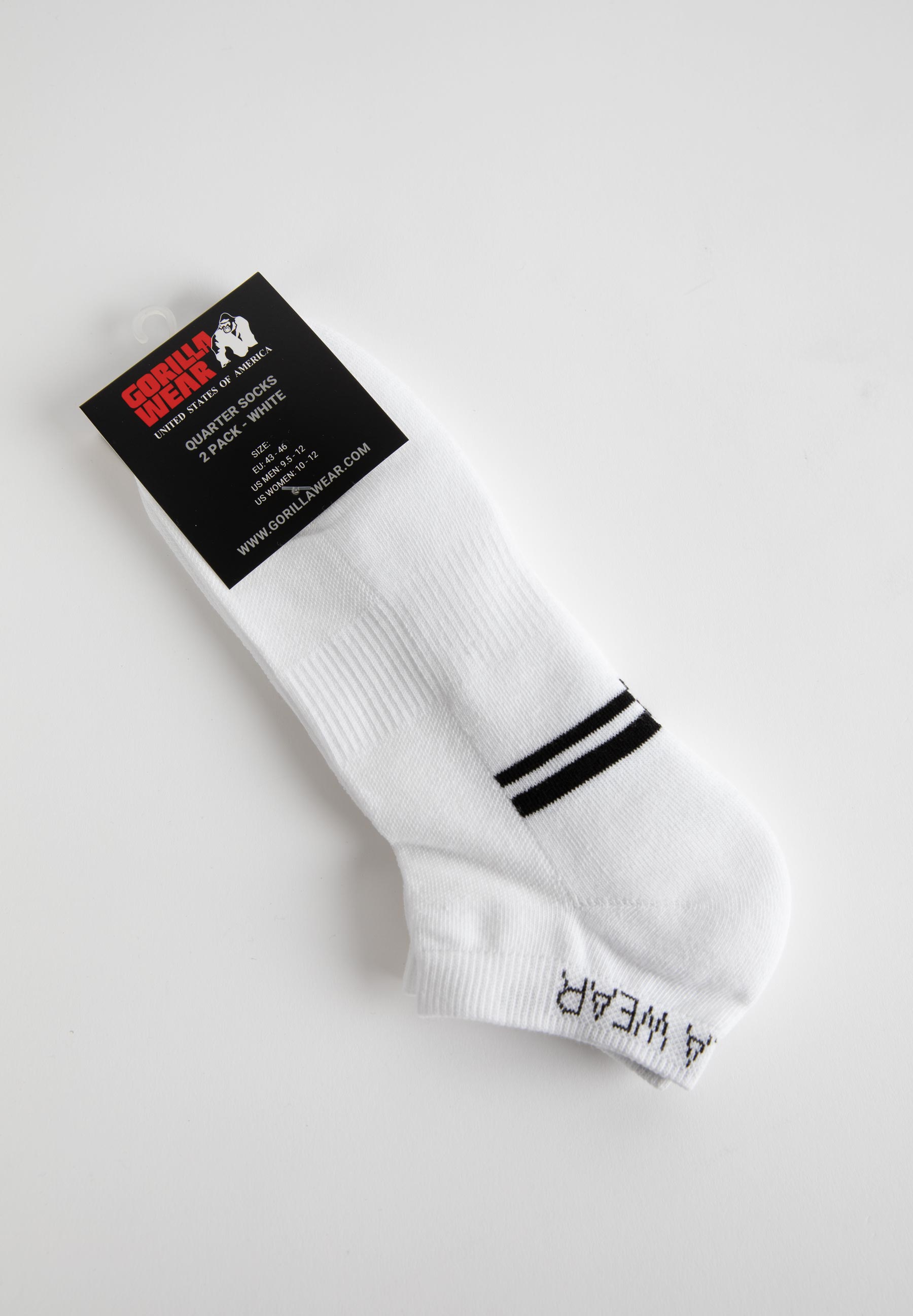 Quarter Socks 2-Pack, white - 3