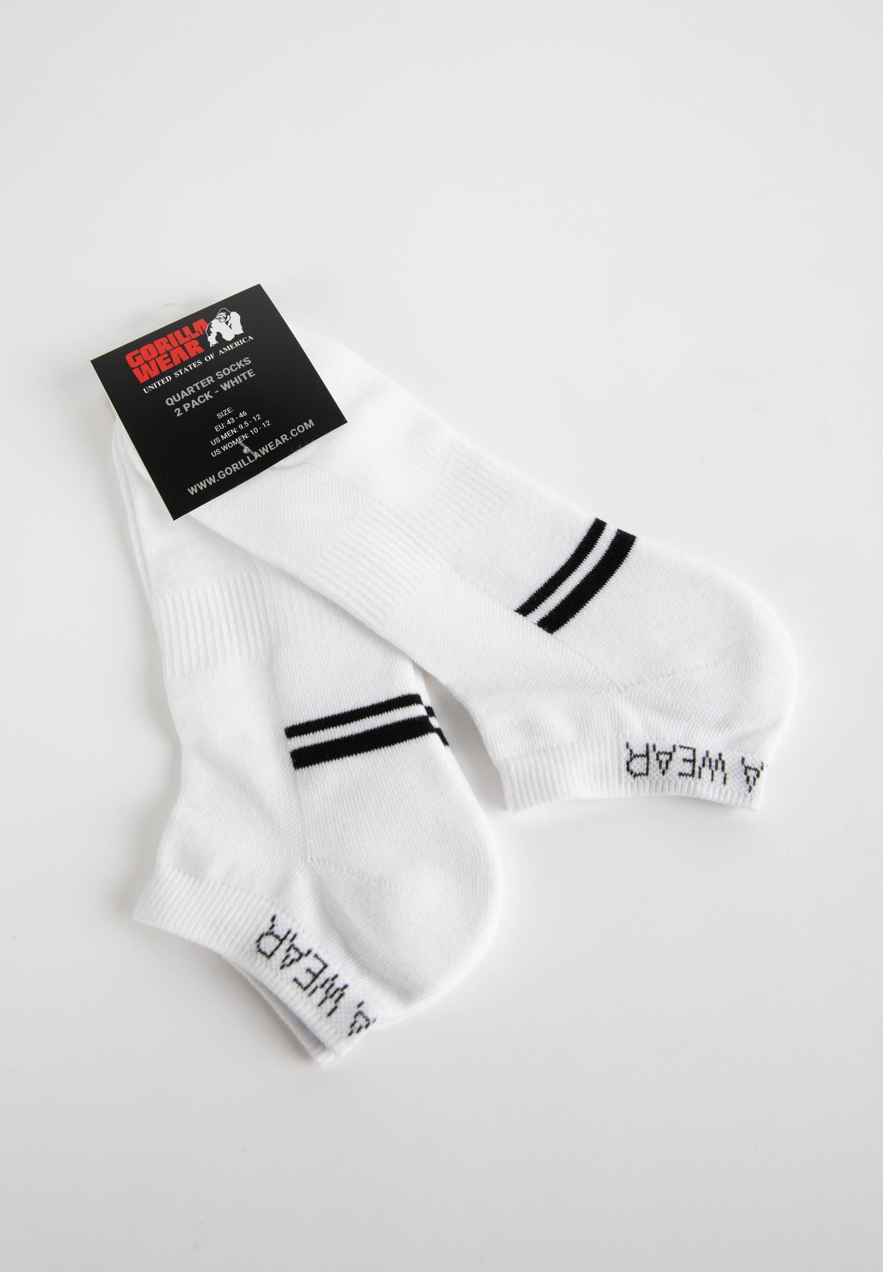 Quarter Socks 2-Pack, white - 4