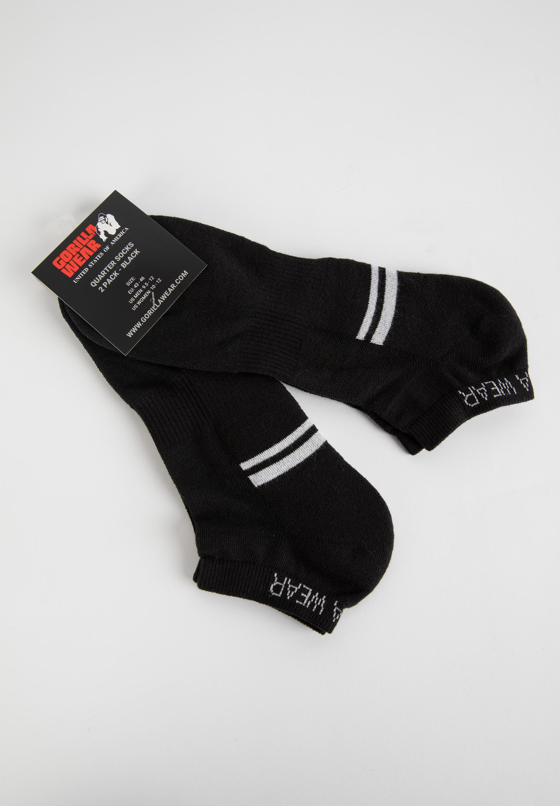 Quarter Socks 2-Pack, black - 4